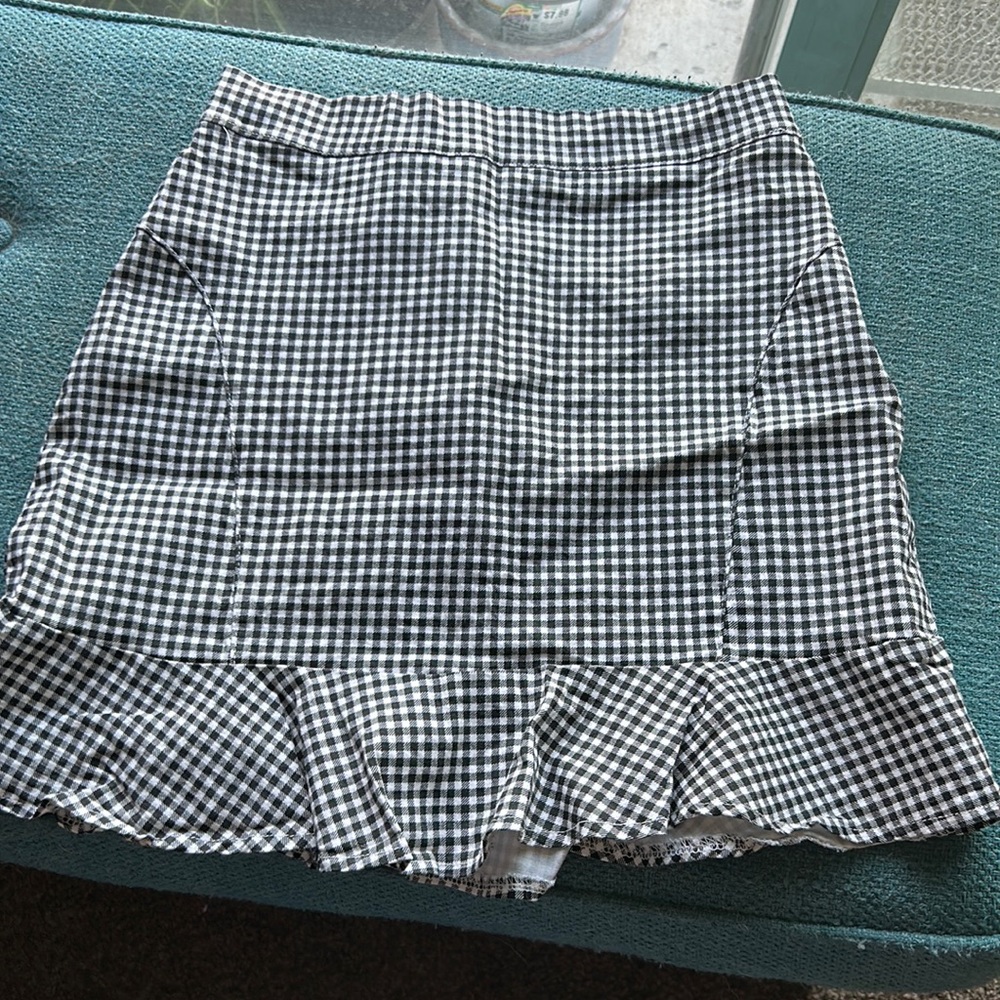 Checkered skirt
